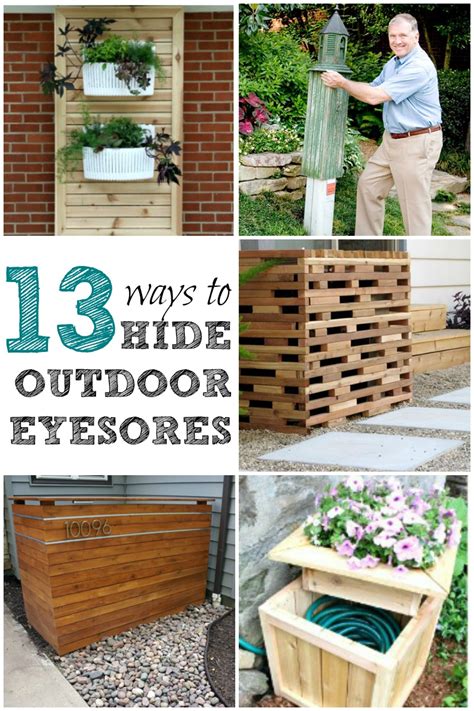 how to hide outdoor electrical box|how to hide eyesores outside.